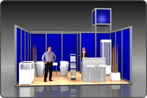 Messestand mit Octanorm System